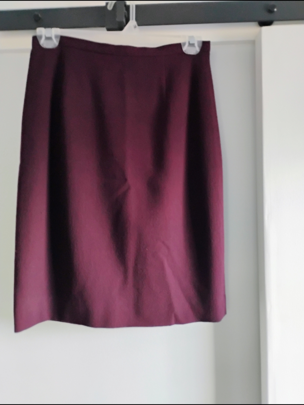Ann Taylor Wool Burgundy Suit Skirt